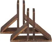 GANAZONO 2Pcs Wooden Garden Fence Base Kit Durable Support for Courtyard Edging and Decoration Easy Installation Smooth Finish Stable Garden Accessory for Picket Fences and Borders