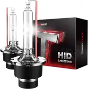 D2S D2R HID Bulbs, 400% Brightness, 35W Xenon Headlight Bulbs, 6000K Diamond Whi