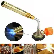 Butane Gas BBQ Tool Blow Torch Adapter Flamethrower Burner Welding Camping Kit H
