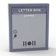 High Grade Big Size Letter Box for Home Mail Box For Wall with Key Lock Gray