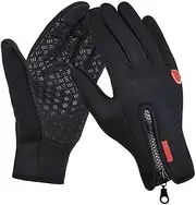 [Generic] Mens Winter Gloves | 3 Fingers Touchscreen Gloves for Men Women,Windproof Thermal Gloves for Running Cycling