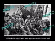 6x4 HISTORIC PHOTO OF ROYAL AUSTRALIAN AIR FORCE WWII RAAF AIRFIELD SQUAD c1944