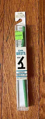 New Sealed NOS Vintage Dr. West’s Hard Regular Green Toothbrush RARE