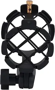 GALPADA Microphone Mount Vibration Clip Holder Mic Clip for Recording Vlogging Touring Durable Construction for Studios Radio Stations