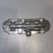 NOS Chrome Plated 3 1/2" Barrel Bolt Lock Latch