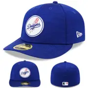 New Era L.A Dodgers Blue Fitted Hat MLB Club 23 Authentic Low Profile Cap