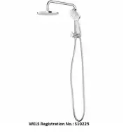 Methven KROME HANDSET & OVERHEAD SHOWER DRENCHER 3 Spray Setting 316mm CHROME