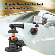 UURIG BH-07 360° Flexible Camera Tripod Ball Head Magnetic Base 1/4 Screw Mount
