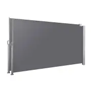 Set of 2 Side Awning Sun Shade Outdoor Blinds Retractable Screen 1.8X3M GR