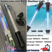 Large Aquarium Tank Pond Swimming Pool Submersible 36w 55W UV Sterilizer Light