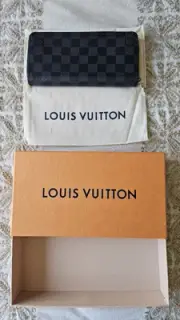 Louis Vuitton Daimer Azur Zippy Wallet Vertical Graphite