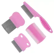 4Pcs Cat Dog Flea Comb,Pet Tear Stain Remover Comb Set Pet Dog Cat Grooming Comb