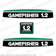 Fits Gamefisher 1.2hp 1977 Outboard Decal Kit