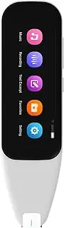 zolyet Dictionary Translation Pen Scanner Text Scanning Reading Translator Device Multilingual Scanner WiFi/Hotspot Connection/Offline Recording Pen Support 112 Languages White