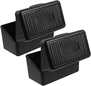 Sewroro Plastic Flash Card Holder Box Note Card Storage Organizer Small Plastic Box Lid for Study