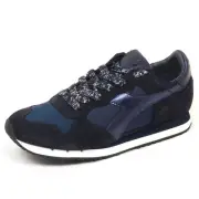 E6890 sneaker donna blu DIADORA HERITAGE TRIDENT scarpe suede/satin shoe woman