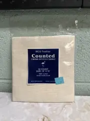 NEW MCG Textiles 32 COUNT Belgium Linen 18”x 18" Cross Stitch Fabric