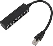 RJ45 Ethernet Splitter, 1 to 4 Port Network Adapter, High Speed 100Mbps RJ45 Splitter Adapter, Ethernet Cable Splitter for All Networks, Homes and Offices