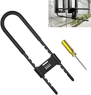 Long Shackle Padlock -U-Lock-Bike Combo U-Lock - Four-Position Combination Padlock -with Adjustable Shackle - Suitable for Bicycles, e-Bikes, Mountain Bikes, Glass Doors