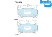 Bendix Brake Pad RR General CT For Lexus GS 05-11 GS430 UZS190 DB1854 GCT