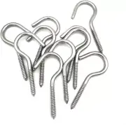 3.8 Inch Heavy Duty Large Screw Hook Ceiling Hook Cup Hook Stainless Steel