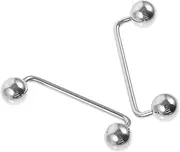 [WESIEVYA] Stainless Steel Collarbone Rings Circular Barbell Body Piercing Barbells Collarbone Studs Ring Bar Bent Barbell Body Jewelry Barbell Jewelry Body Piercing Jewelry Silver