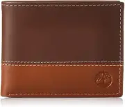Timberland Hunter Colorblocked Leather Passcase - Brown