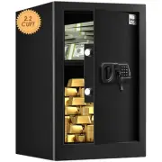 Fireproof Safe Box 2.2 Cuft Electronic Digital Security Box, Keypad Large Loc...