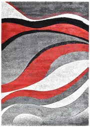 Millard 300 Light Grey Red Rug
