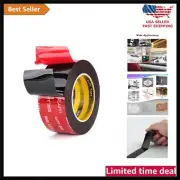 Double Sided Tape Mounting Tape 2" x 18 Ft Heavy Duty Waterproof Black Foam T...