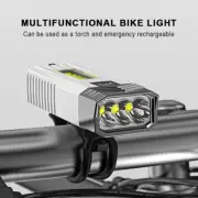 Multifunctional bike light USB rechargeable LED bike mountain bike headlamp
