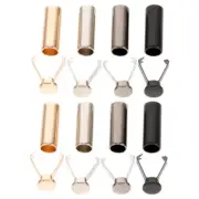 8 Pcs Metal Aglets Shoelace Ends Hood Rope Auxiliary Material Child Tips