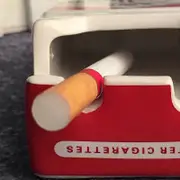 Ceramic Ashtray-Cartoon Cigarette Pack-Retro Style-Home Decor Camel