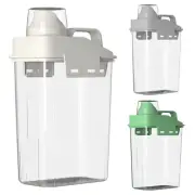 Laundry Detergent Dispenser Clear Container W/measuring Cup For Liquid Powder