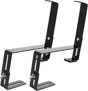 POPETPOP 1Pair Hanging Flowerpot Rack with Hooks for Railing Durable Planter Holder for Garden Living and Office Decor Fits Rails
