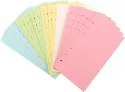 SHOWERORO Refills Inserts Paper for Notebooks 6-hole Lined Loose Leaf Paper Sheets Daily Planner Binder Filler