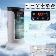 USB Portable Mini Air Cooler Fan Air Conditioner Cooling Fan Humidifier Desk Fan