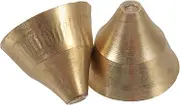 CATIEBYE 2pcs Meditation Bell Round Percussion Bell Chimes Jingle Call Vintage Bell Bells Mallets Hand Antique Yoga Bell Music Instrument Bell Supply Instrument Bell Copper Golden