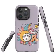 For iPhone 15 Pro Max Tough Protective Cover, Sleeping Moon
