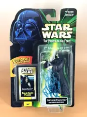 Star Wars POTF 2 EMPEROR PALPATINE w/FORCE LIGHTNING Flashback Photo figure 1998