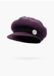 [Taking Shape] Taking Shape Winter Baker Boy Hat in Purple - Women's Accessories Purple