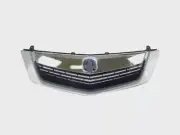 Front Grille Black & Upper Lower Molding Trim Silver 3pc For 2009-2010 Acura TSX