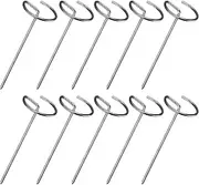 Air Fryer Kabob Skewers - Vertical Kebab Skewer - BBQ Barbecue Skewer Sticks for Meat Chicken Vegetable, Household Meat Skewers, Stainless Steel Skewers