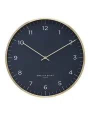 [One Six Eight London] Henry Silent Wall Clock 40cm in Petrol Blue