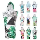 Women Men Fashion Hooded Wetsuit Surf Poncho Beach Changing Towel Towel Robe