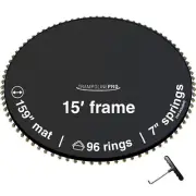 Trampoline Mat Replacement for 15ft Trampoline Frames with Spring Tool, Unive...