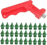 [Kisangel] Shoe Nail Remover Shoe Spikes Track Shoes Men Track Spikes Men Replacement Spikes for Track Shoes Track Spikes Replacement Spikes Track Metal Track Spikes Steel Black