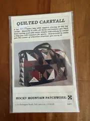 Quilted Patchwork Bag Carry All Tote Pattern New Vintage Rocky Mountain