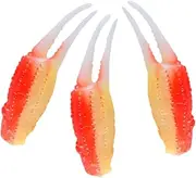 CORHAD 3pcs Shrimp Model Lifelike Crab Claw DIY Craft Parts Realistic Crab Claw Plastic Crab Claw Adorable Simulation Crab Claw Compact Crab Decor Living Room Table Decor Crab Claw Model