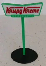 Krispy Kream Doughnuts Drive Thru Restaurant Sign. 3d Printed. 5.5" Tall.